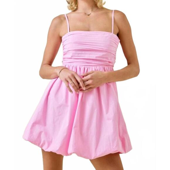 DAY + MOON Dresses & Skirts - NEW DAY + MOON sweet instinct bow and bubble mini dress in pink